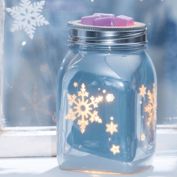 Scentsy Winter Frost Snowflake Jar Wax Melter
